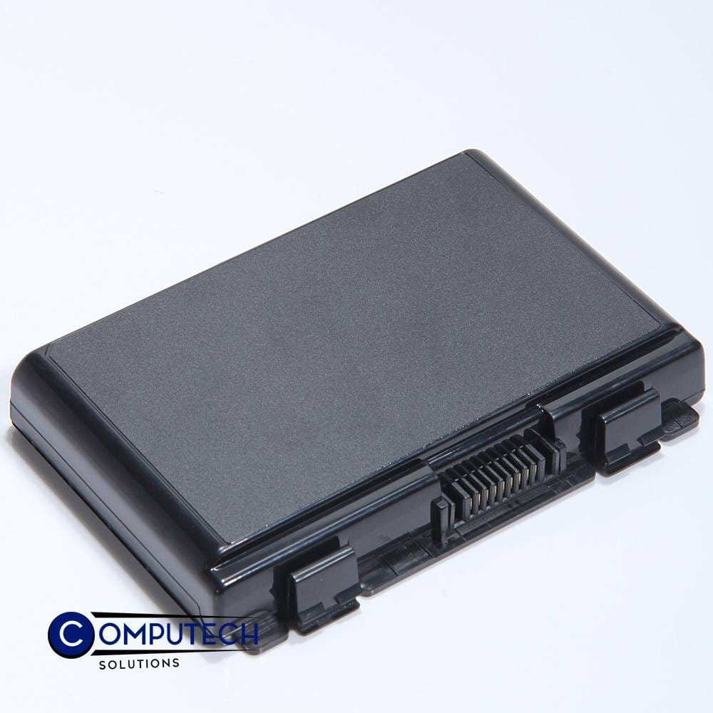 BATAS00901ABjpg ComputechSolutions A32-F82 replacement battery for Asus K50 K51 K40 K60 K61 F82 F83 & more, angled view with connector cable