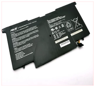 tnBATAS04701AFjpg ComputechSolutions Asus replacement battery label showing part number and specifications, for Asus ZenBook UX31A UX31E
