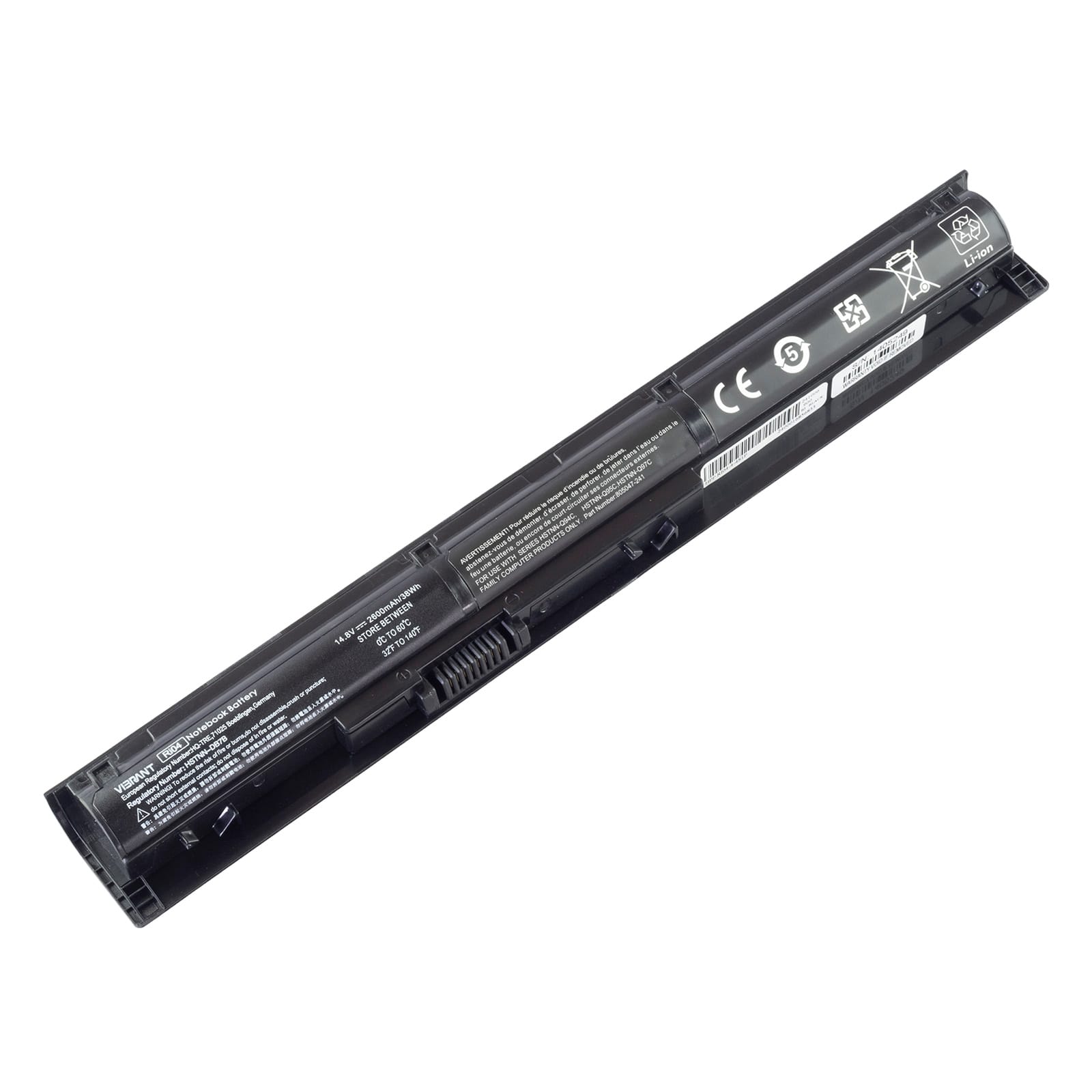 BATHP08401A1 ComputechSolutions HP RI06XL replacement battery for ProBook 450/455/470 G3 laptops - front view
