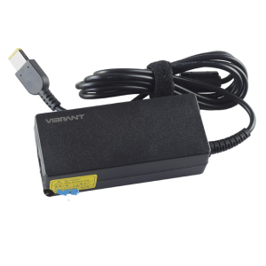 65W AC adapter for Lenovo laptops with rectangular tip