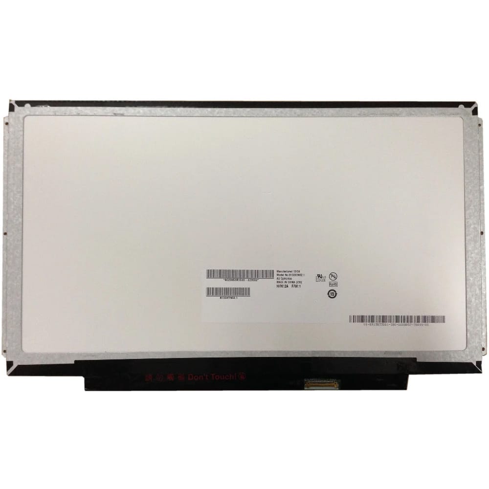 133 WXGA 1366x768 Laptop LCD Screen 30Pin eDP B133XTN021 back view ComputechSolutions 13.3" WXGA 1366x768 laptop LCD screen, 30-pin eDP connector, matte finish (B133XTN02.1) - back view
