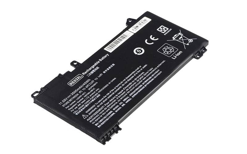 BATHP11701AFjpg ComputechSolutions HP RE03XL replacement battery for ProBook 430/440/450/455 G6 laptops - front view