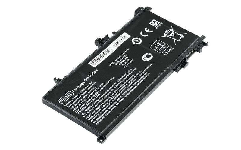 BATHP11201AFjpg ComputechSolutions HP TE03XL replacement battery for OMEN 15-ax000 and Pavilion 15-bc000 series laptops - front view