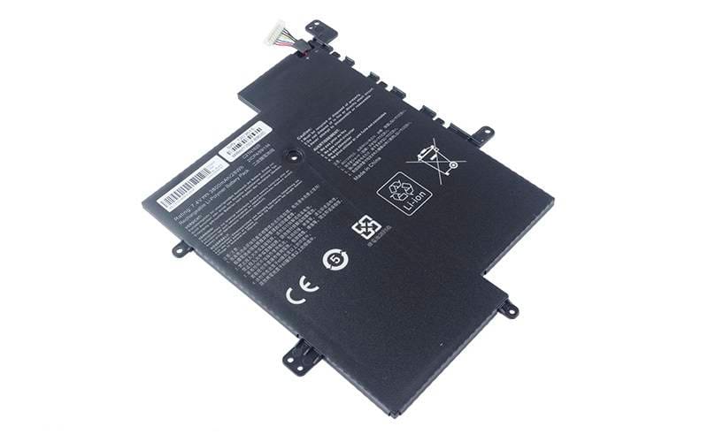 BATAS08601AFjpg ComputechSolutions C21N1629 Asus battery label showing model number and specifications, 7.4V 28Wh 2-Cell Li-Poly