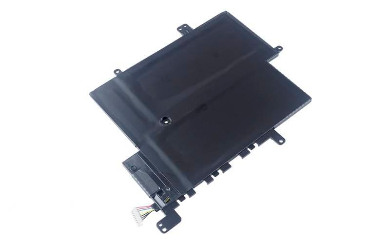 BATAS08601ABjpg ComputechSolutions C21N1629 replacement battery for Asus E203MA E203N X207NA R203MA, angled view with connector cable