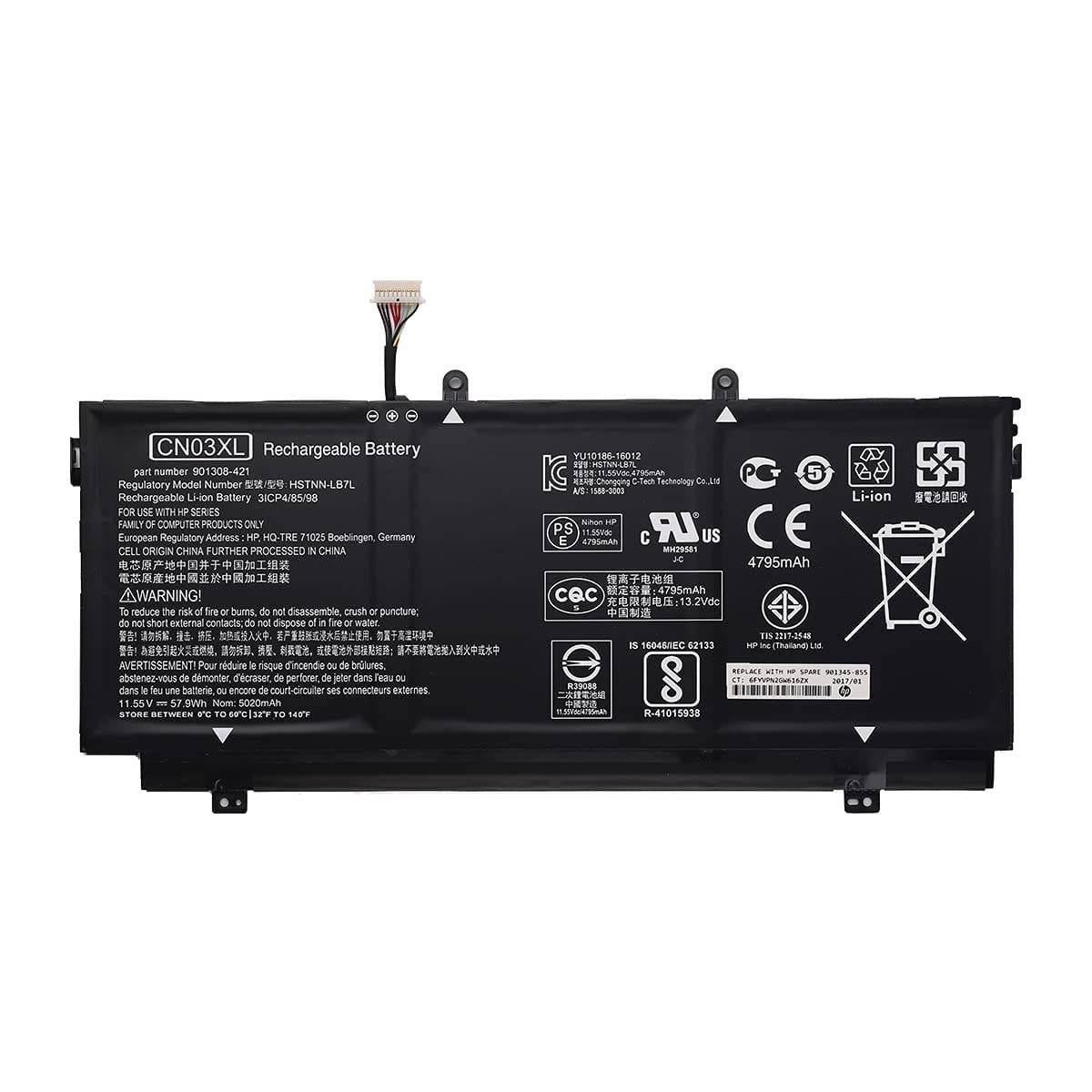 HPX36013W ComputechSolutions HP CN03XL battery for Pavilion x360 13-W Spectre x360 13-w