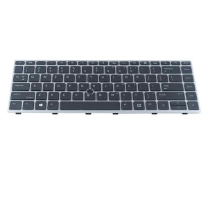 HP L14378001 L11307001 Keyboard EliteBook 840 G5 EliteBook 840 G6 EliteBook 745 G5 and more ComputechSolutions HP L14378-001 / L11307-001 keyboard for EliteBook 840 G5, EliteBook 840 G6, EliteBook 745 G5 and EliteBook 745 G6 - front view