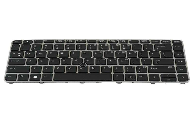 HP 836307B31 819876B31 Keyboard EliteBook 840 G3 EliteBook 840 G4 and ZBook 14 G4 ComputechSolutions HP 836307-B31 / 819876-B31 keyboard for EliteBook 840 G3, EliteBook 840 G4 and ZBook 14 G4 - front view