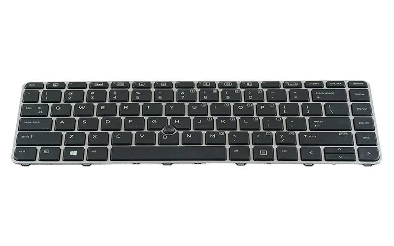 HP 836308B31 836308001 Keyboard EliteBook 840 G4 and EliteBook 840 G3 ComputechSolutions HP 836308-B31 / 836308-001 keyboard for EliteBook 840 G4 and EliteBook 840 G3 - front view