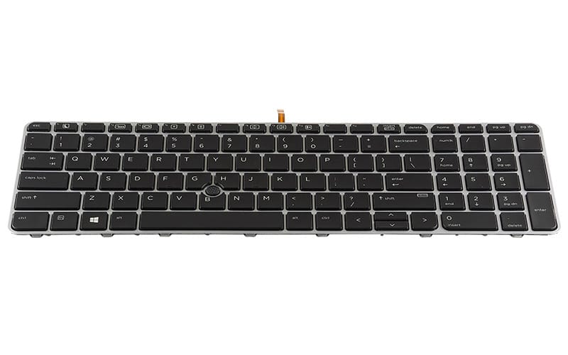 HP 836623001 836623B31 Keyboard Elitebook 850 G3 and Elitebook 850 G4 ComputechSolutions HP 836623-001 / 836623-B31 keyboard for Elitebook 850 G3 and Elitebook 850 G4 - front view