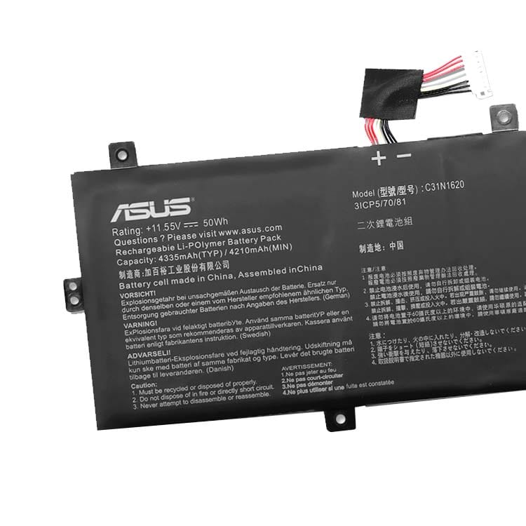 BATASUX430UAFjpg ComputechSolutions Asus C31N1620 laptop battery for ZenBook UX430UA UX430UN – front view