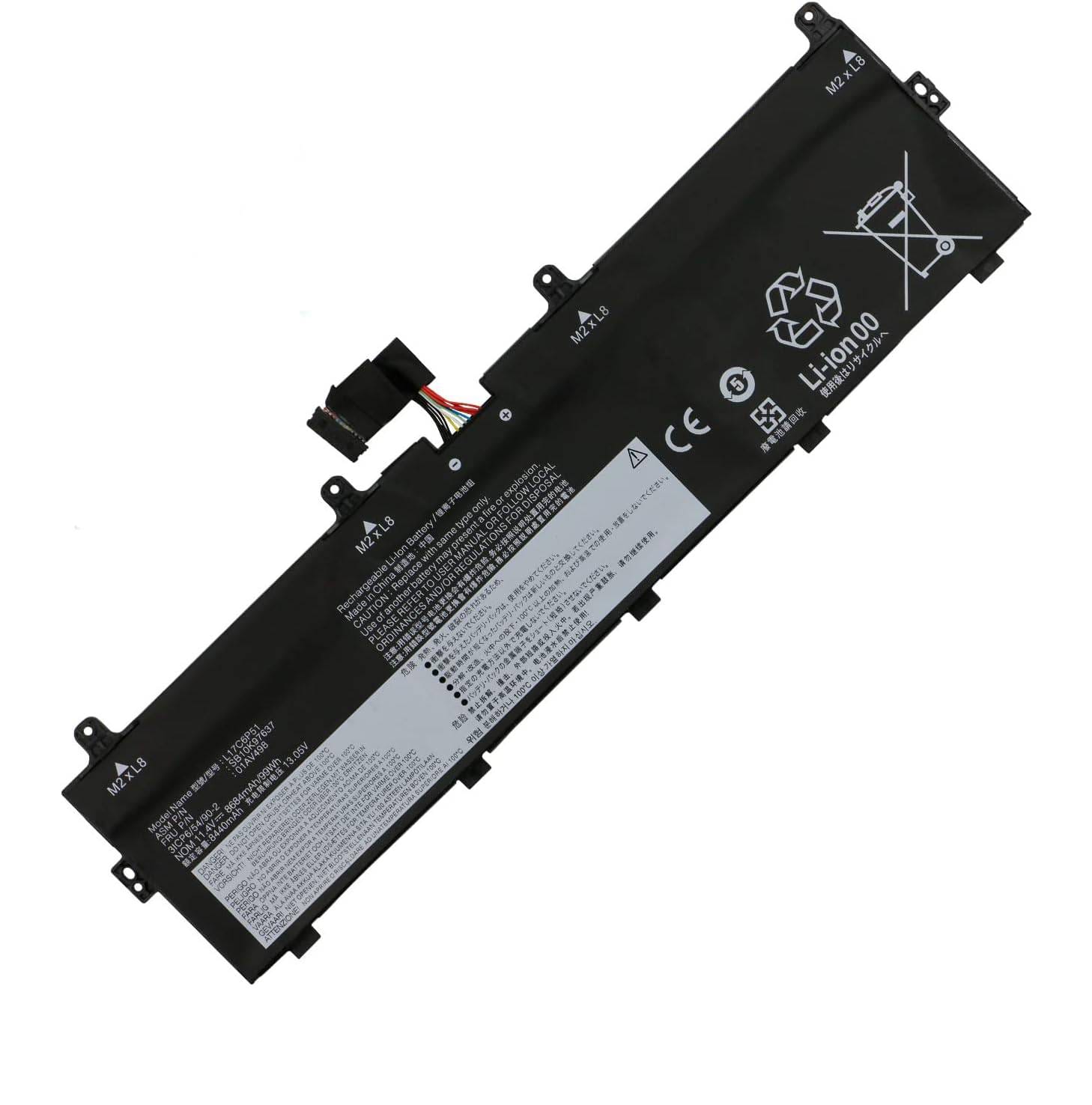 BATLEN14101AFjpg ComputechSolutions Lenovo L17M6P52 laptop battery for ThinkPad P72, P73 – front view