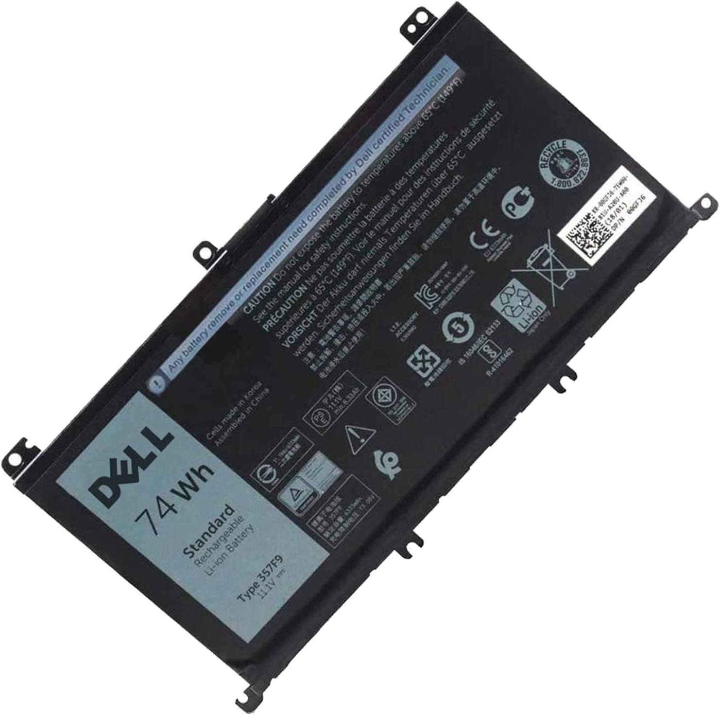 BATDE157559OEMFjpg ComputechSolutions Original Dell Inspiron 15 7559 and 7567 laptop battery - genuine OEM battery