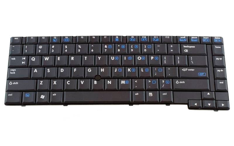 HP 468755001 V070530CS1 Keyboard EliteBook 8530p and EliteBook 8530w ComputechSolutions HP 468755-001 / V070530CS1 keyboard for EliteBook 8530p and EliteBook 8530w - front view