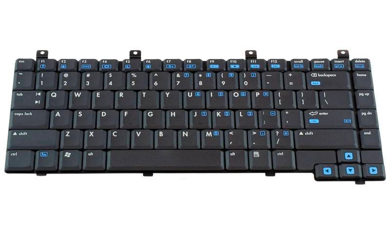 HP Keyboard Pavilion DV5000 Pavilion DV5200 Pavilion ZV5000 Pavilion ZV6000 and more ComputechSolutions HP keyboard for Pavilion DV5000, Pavilion DV5200, Pavilion ZV5000, Pavilion ZV6000, Pavilion ZE2000 and Pavilion ZE2400 - front view