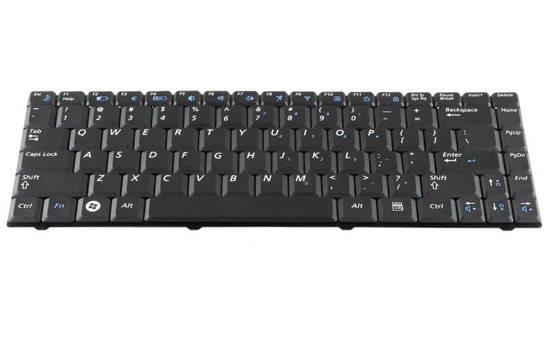 Samsung V020660AS1 9JN8182S01 Keyboard R519 R518 NPR519 and NPR518 ComputechSolutions Samsung V020660AS1 / 9J.N8182.S01 keyboard for R519, R518, NP-R519 and NP-R518 - front view
