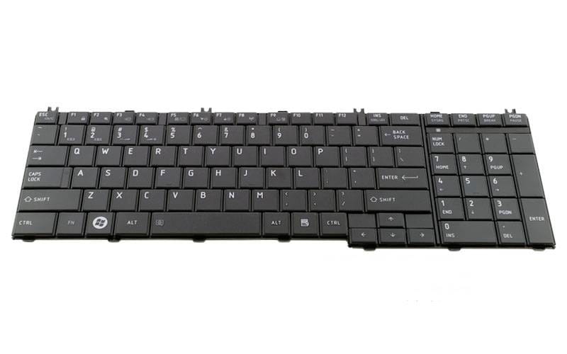 Toshiba NSKTN0SV PK130CK2A05 Keyboard Satellite C650 Satellite C650D Satellite C655 Satellite C655D and more ComputechSolutions Toshiba NSK-TN0SV / PK130CK2A05 keyboard for Satellite C650, Satellite C650D, Satellite C655, Satellite C655D, Satellite L650, Satellite L655 and more - front view