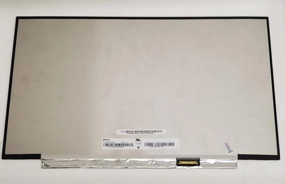 140 FHD 1920x1080 Laptop LCD Screen 30Pin eDP N140HCEEN2 back view ComputechSolutions 14.0" FHD 1920x1080 IPS laptop LCD screen, 30-pin eDP connector, matte finish (N140HCE-EN2) - back view