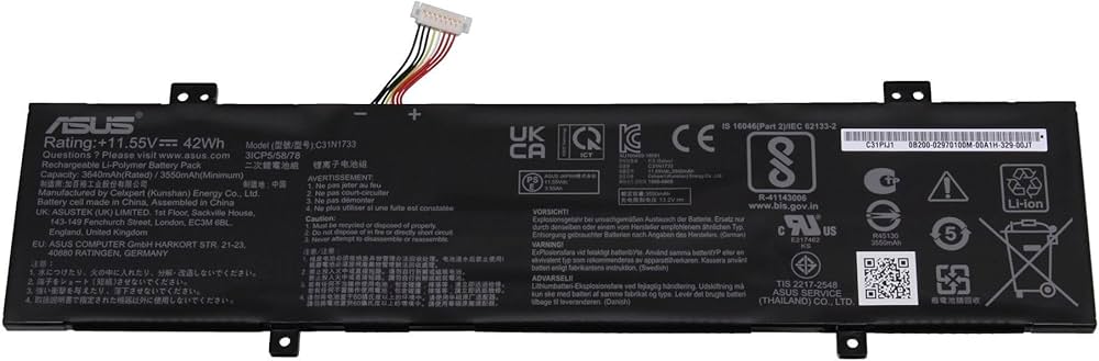 61BkSmF4Y6LACUF10001000QL80 ComputechSolutions Asus C31N1733 laptop battery for VivoBook Flip 14 TP412U TP412UA
