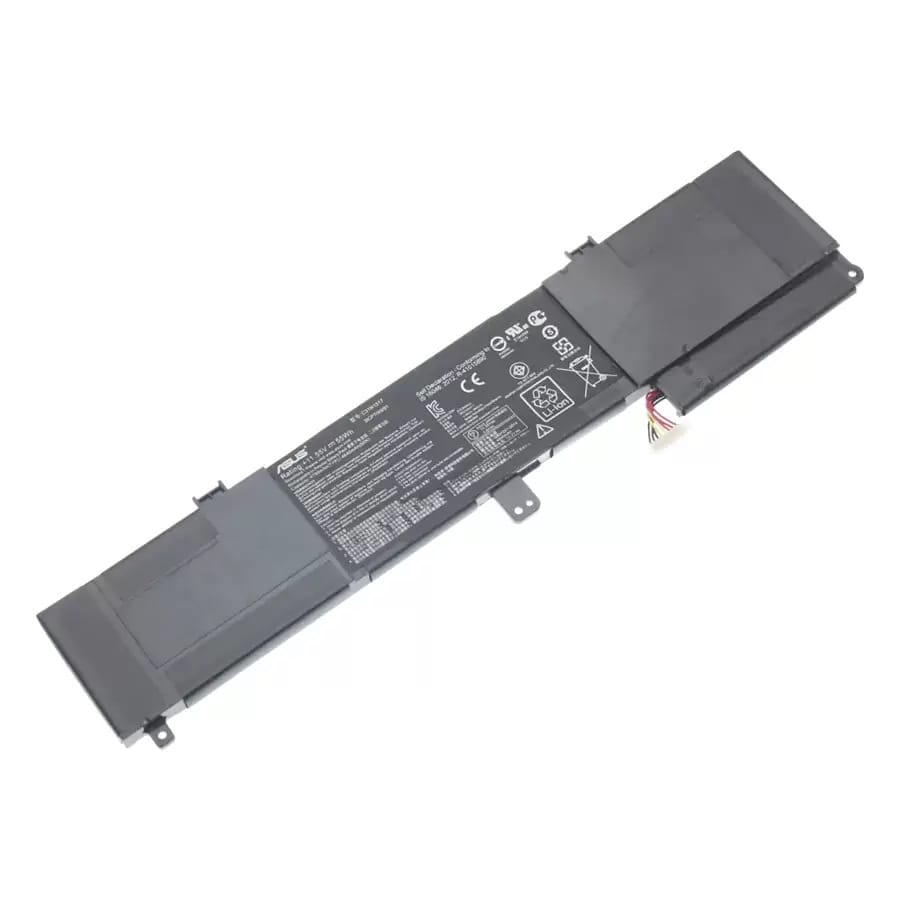 BATAS12101AFjpg ComputechSolutions C31N1517 Asus battery label showing model number and specifications, 11.4V 47Wh 3-Cell Li-Poly