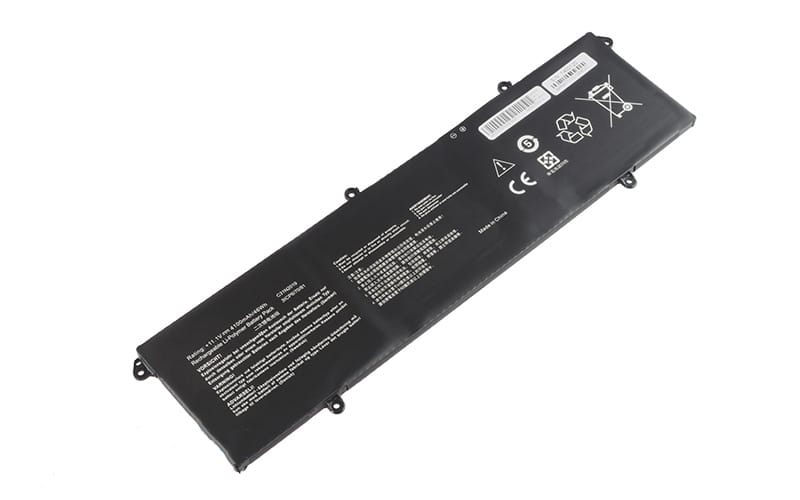 BATAS11301AFjpg ComputechSolutions C31N2019 Asus battery label showing model number and specifications, 11.1V 46Wh 3-Cell Li-Poly