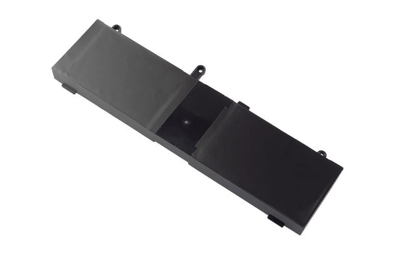 BATAS11201ABjpg ComputechSolutions C41-N550 replacement battery for Asus N550J N550JK Q550LF, angled view with connector cable