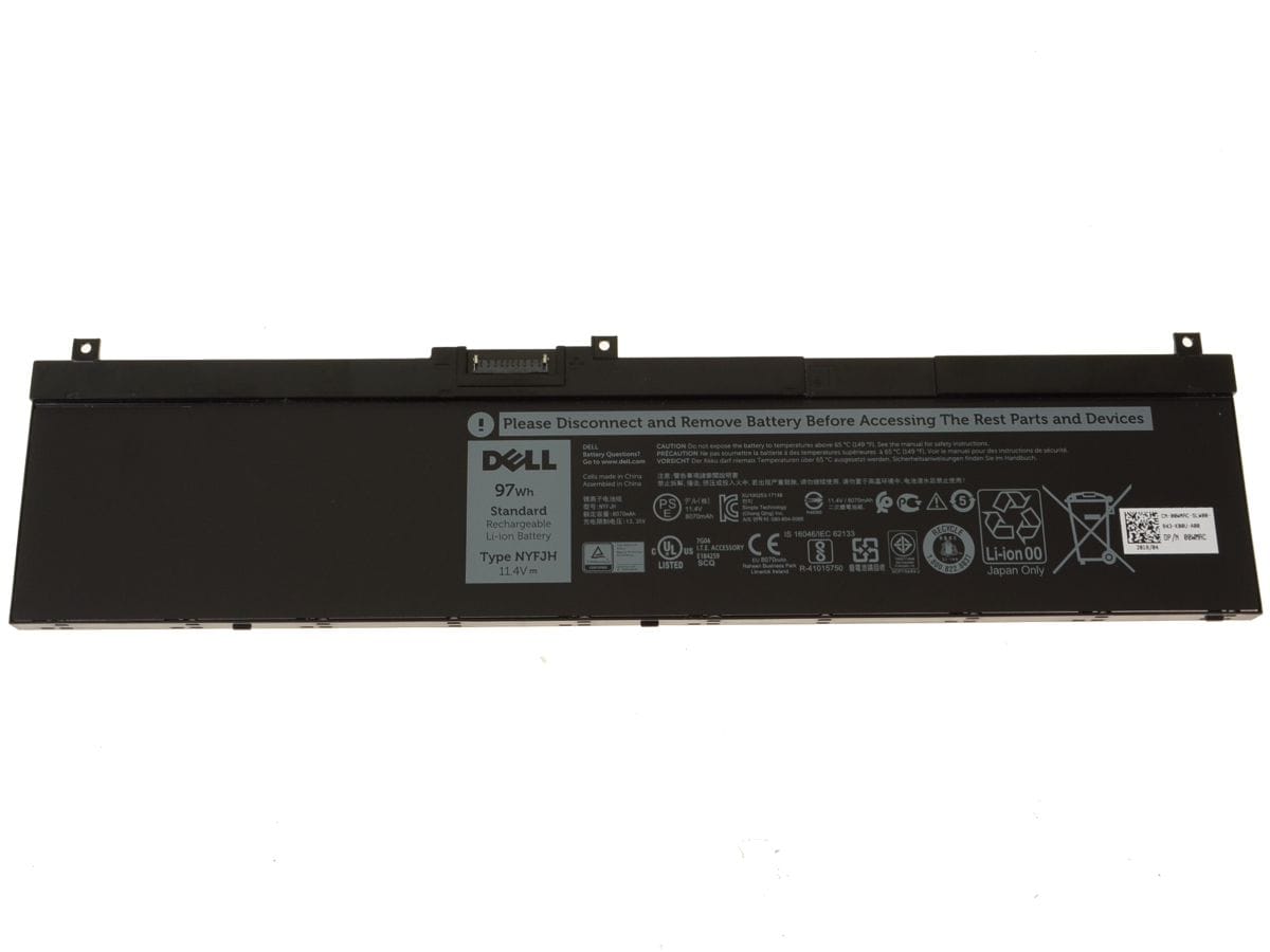 7530 ComputechSolutions Dell NYFJH laptop battery for Precision 7530, 7540, 7730, 7740 – front view