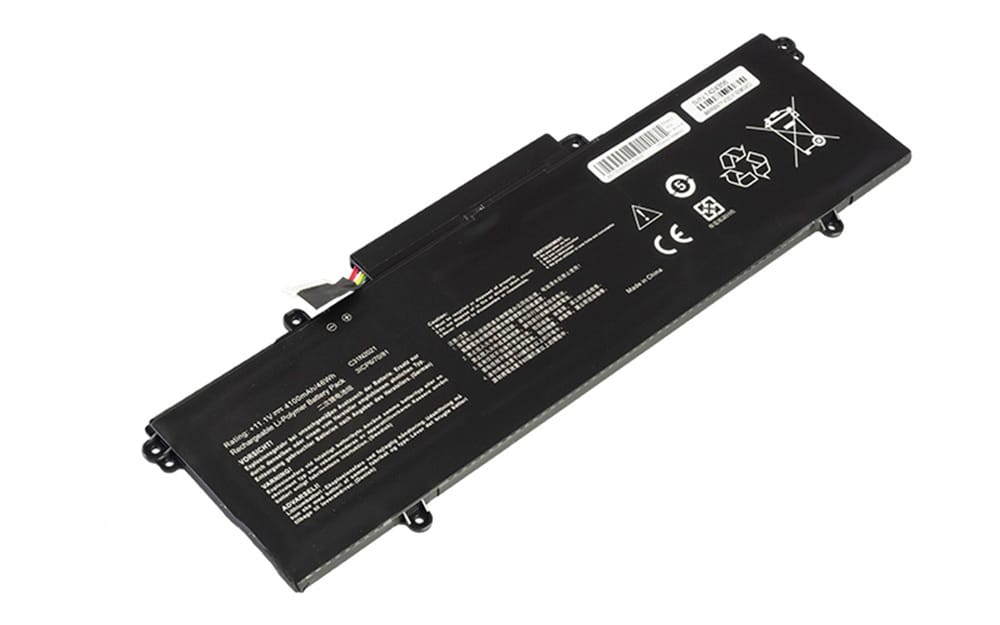BATAS12701AF ComputechSolutions C31N2021 Asus battery label showing model number and specifications, 11.1V 46Wh 3-Cell Li-Poly