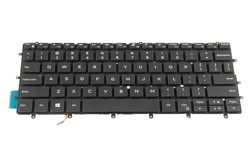 Dell 06Y7DJ Keyboard XPS 13 9370 XPS 13 9380 and XPS 13 7390 ComputechSolutions Dell 06Y7DJ keyboard for XPS 13 9370, XPS 13 9380 and XPS 13 7390 - front view