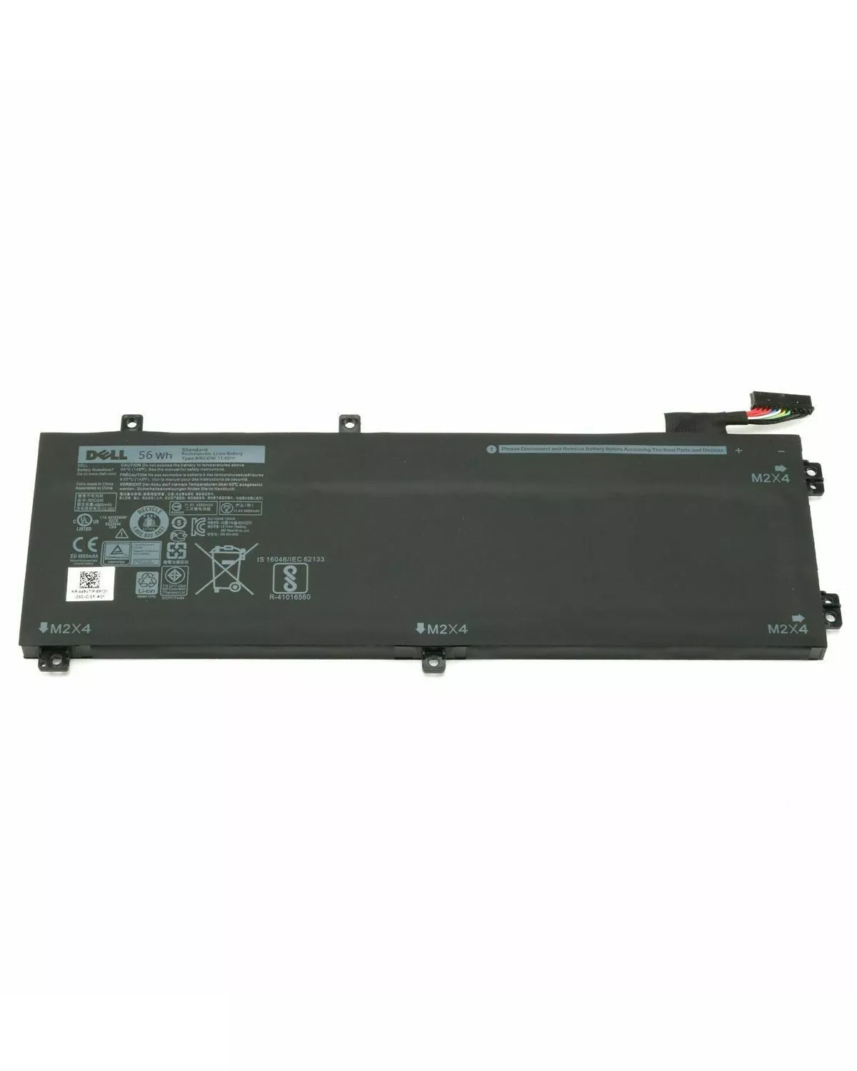1P6KD5935front ComputechSolutions Dell H5H20 laptop battery for XPS 15 9570, 9590, Precision 5510-5540 – front view