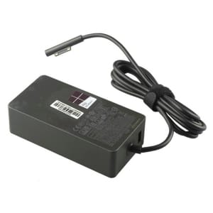 102W AC power adapter for Microsoft Surface Book 2 and Surface Pro, front view showing specifications