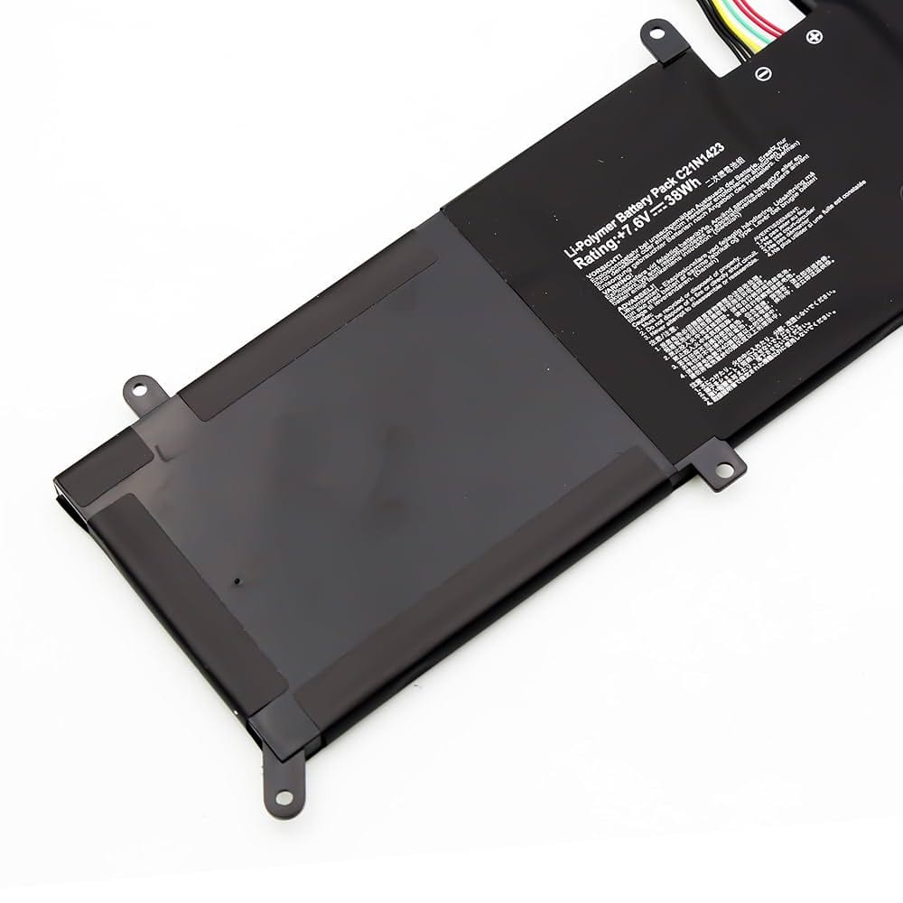 BATAS13501AF ComputechSolutions C21N1423 Asus battery label showing model number and specifications, 7.4V 36WH 2-Cell Li-Poly