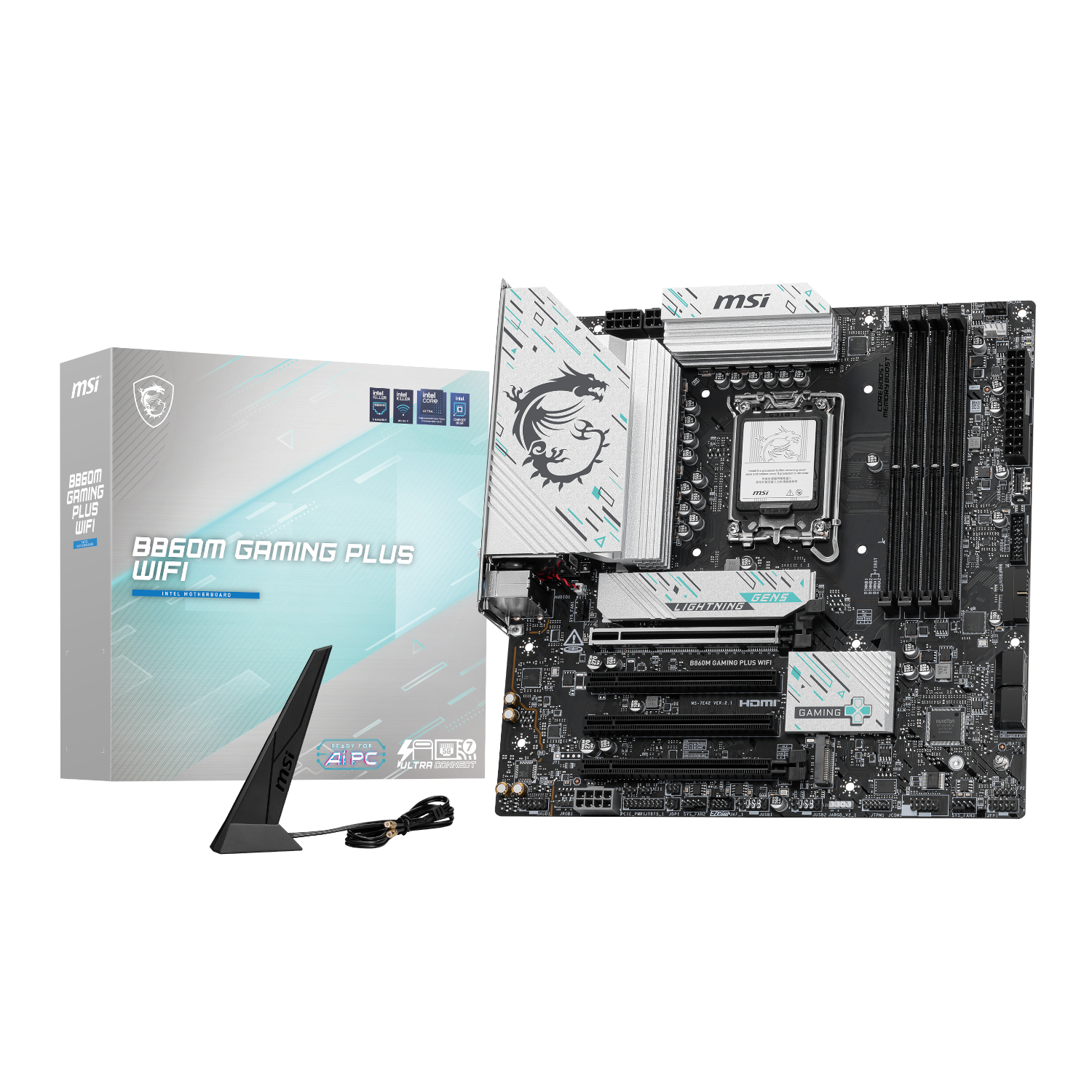B860MGAMINGPLUSWIFI_MSI-B860M-Gaming-PLUS-WIFI-Intel-LGA1851-DDR5-M-ATX-Motherboard_wr_01ajpg - Computech-Solutions