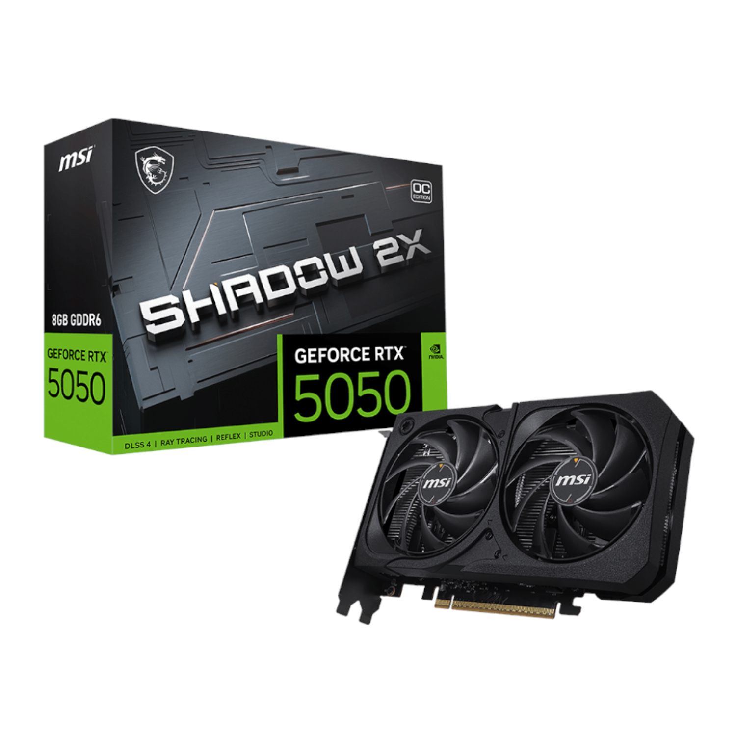 RTX5050SHADOW2XOC8G_MSI-Nvidia-GeForce-RTX-5050-Shadow-2X-OC-8GB-Graphics-Card_wr_01ajpg - Computech-Solutions