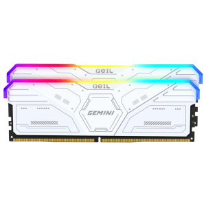 GeIL Gemini RGB 32GB DDR5 6000MHz Desktop Gaming Memory Kit (2 x 16GB) – White