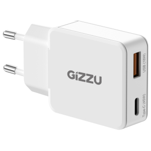 GWCCU45W_Gizzu-2-Port-45W-GaN-Wall-Charger-White_wr_01ajpg - Computech-Solutions