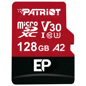 Patriot EP Series 128GB MICRO SDXC V30 A2 (w/o Adaptor)
