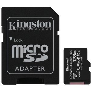 KINGSTON CANVAS SELECT PLUS MICROSD MEMORY CARD 128GB