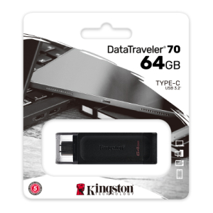 KINGSTON 64GB USB-C 3.2 GEN 1 DATATRAVELER 70