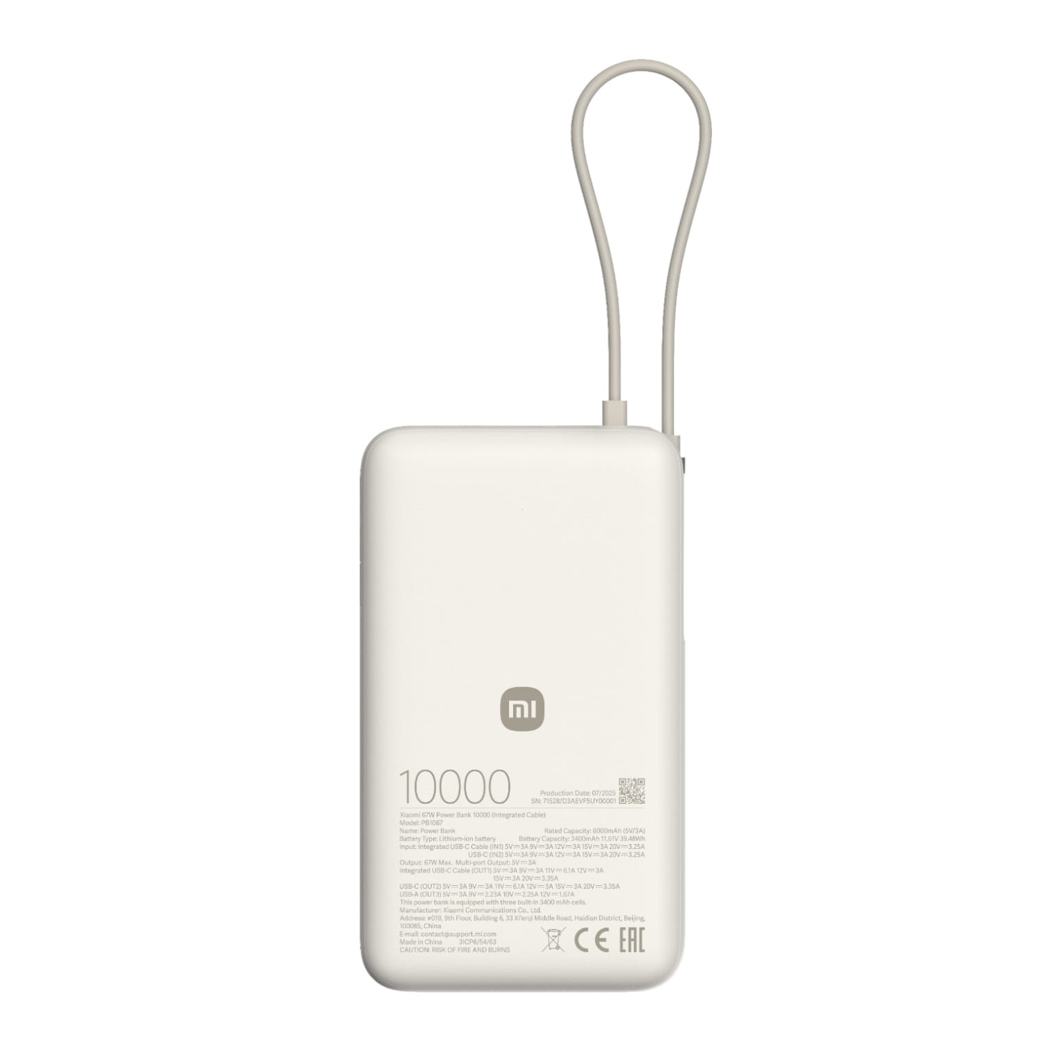 BHR08O0GL_Xiaomi-67W-Power-Bank-10000-Integrated-Cable-Tan_wr_01ajpg - Computech-Solutions
