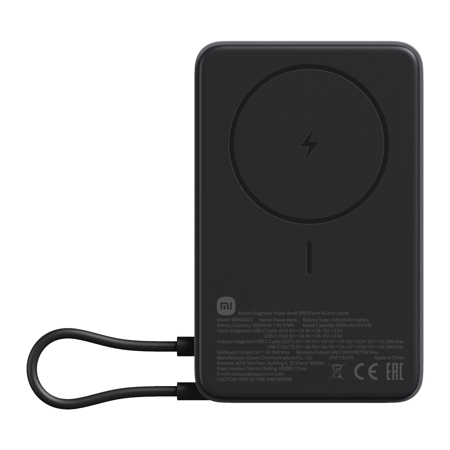 BHR08P9GL_Xiaomi-Magnetic-Power-Bank-10000mAh-with-Built-in-Stand-Dark-Grey_wr_01ajpg - Computech-Solutions