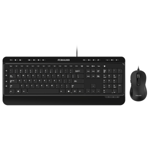PCBuilder ALPHA Silent Wired Keyboard and Mouse Combo