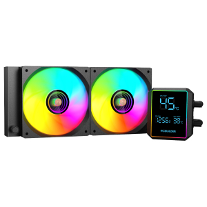 PCBuilder BLIZZARD FROST 240mm AIO ARGB Liquid CPU Cooler - Black