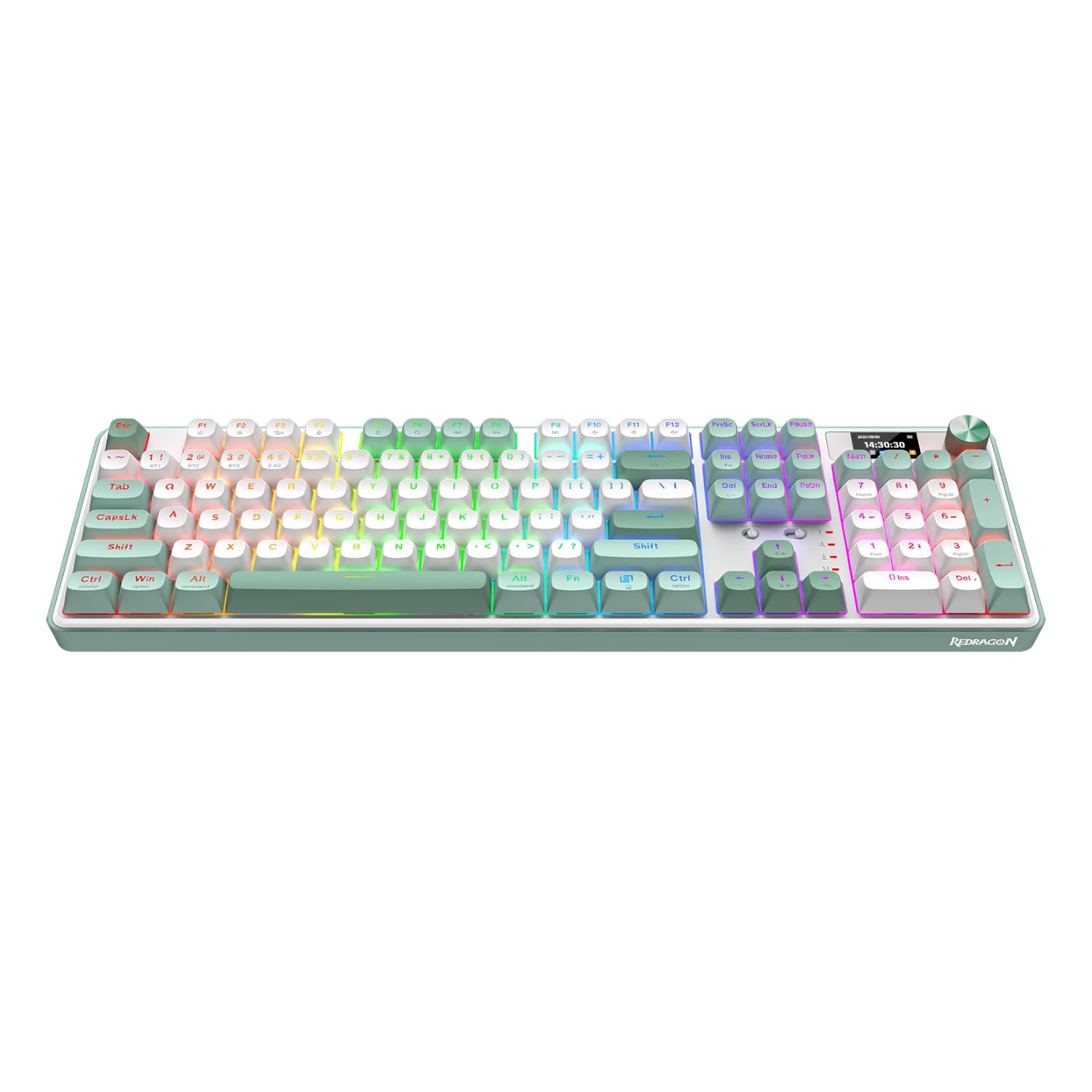 RD-K761WG-RGB-PRO_Redragon-WYVERN-K761-Pro-Full-size-RGB-Wireless-Mechanical-Gaming-Keyboard-White-Green_wr_01ajpg - Computech-Solutions