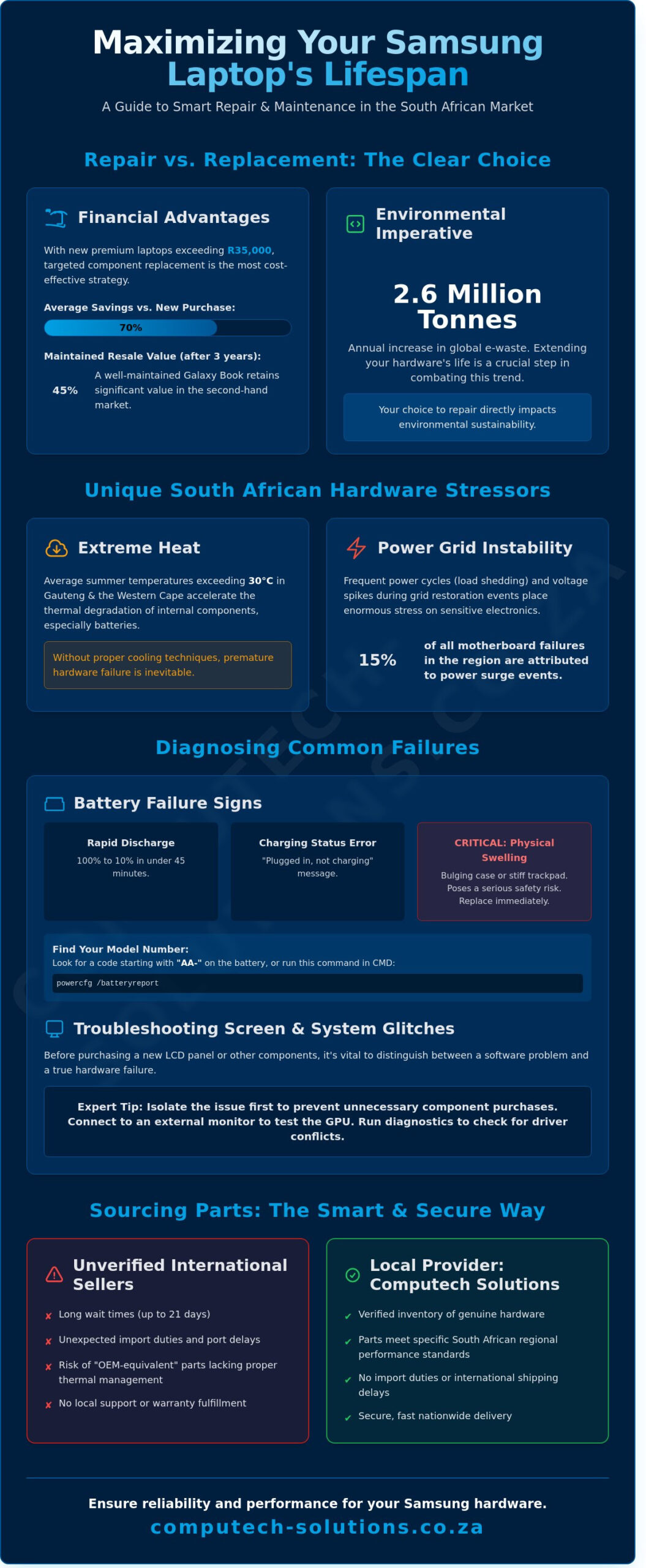 Samsung Laptop Parts & Maintenance: The 2026 South Africa Guide