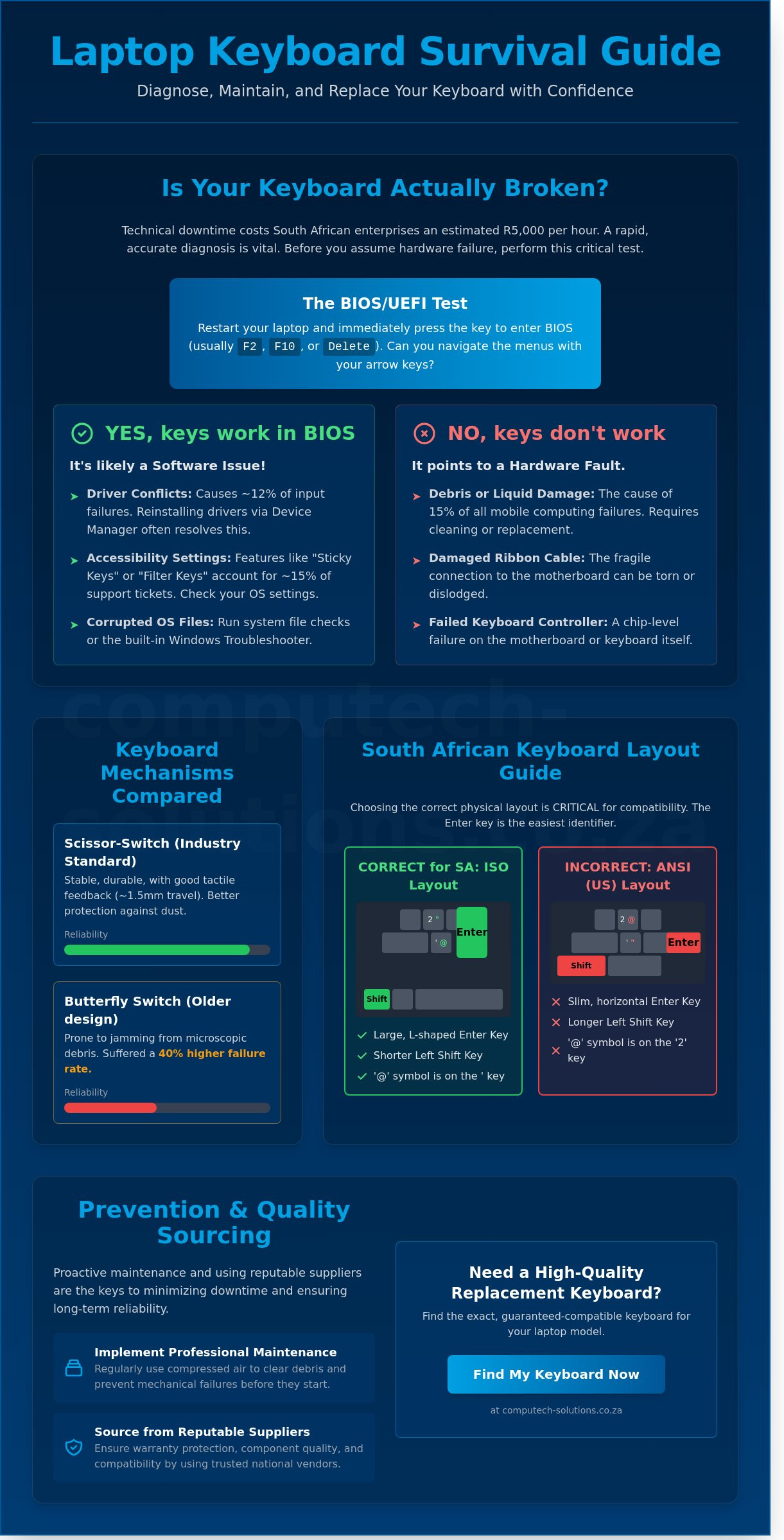 The Comprehensive Guide to Laptop Keyboards: Troubleshooting, Maintenance, and Replacement