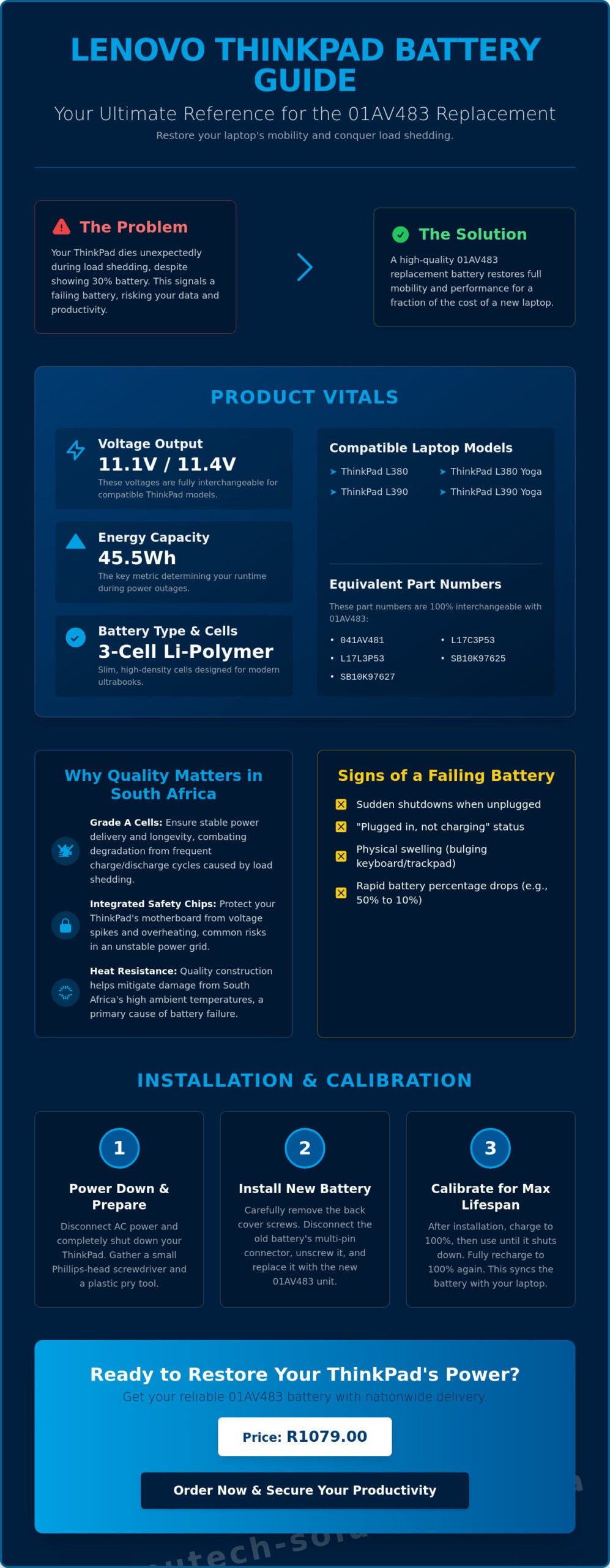 01AV483 Battery Buying Guide: Finding the Right Replacement for Your Lenovo ThinkPad
