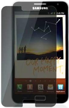 2161815689274 ComputechSolutions Samsung Galaxy phone with a transparent screen protector partially peeled back to reveal the display.