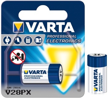 VARTA professional electronics AA battery in blue blister packaging with the VARTA logo and product icons.