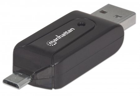 406215 - Computech-Solutions Manhattan USB OTG adapter with micro-USB and USB-A connectors.
